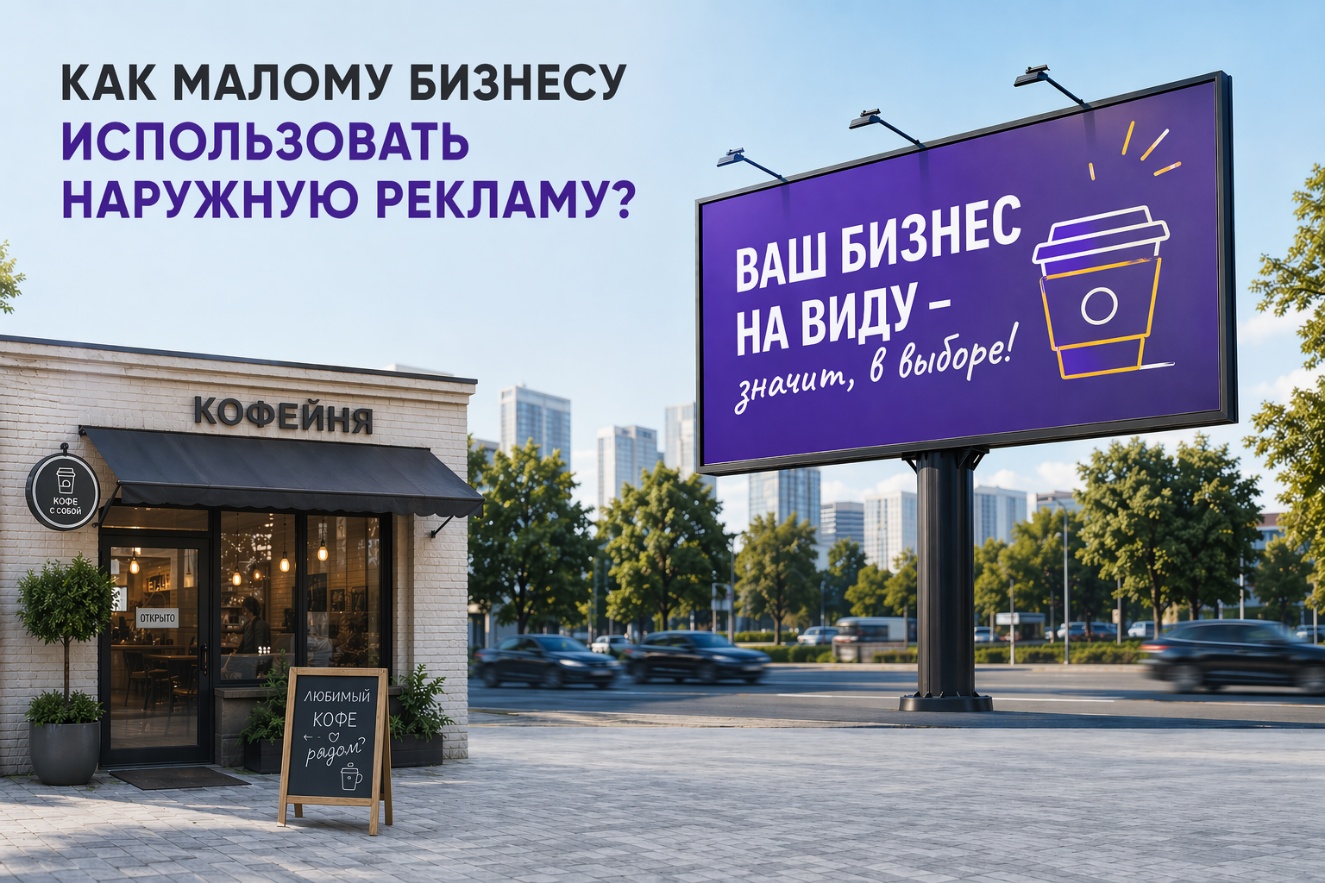 Как малому бизнесу использовать наружную рекламу